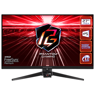 27" ASRock PHANTOM GAMING PG27FF1A 1920 x 1080 (FHD) 165Hz/1ms 144Hz and higher, FreeSync Gaming Monitor